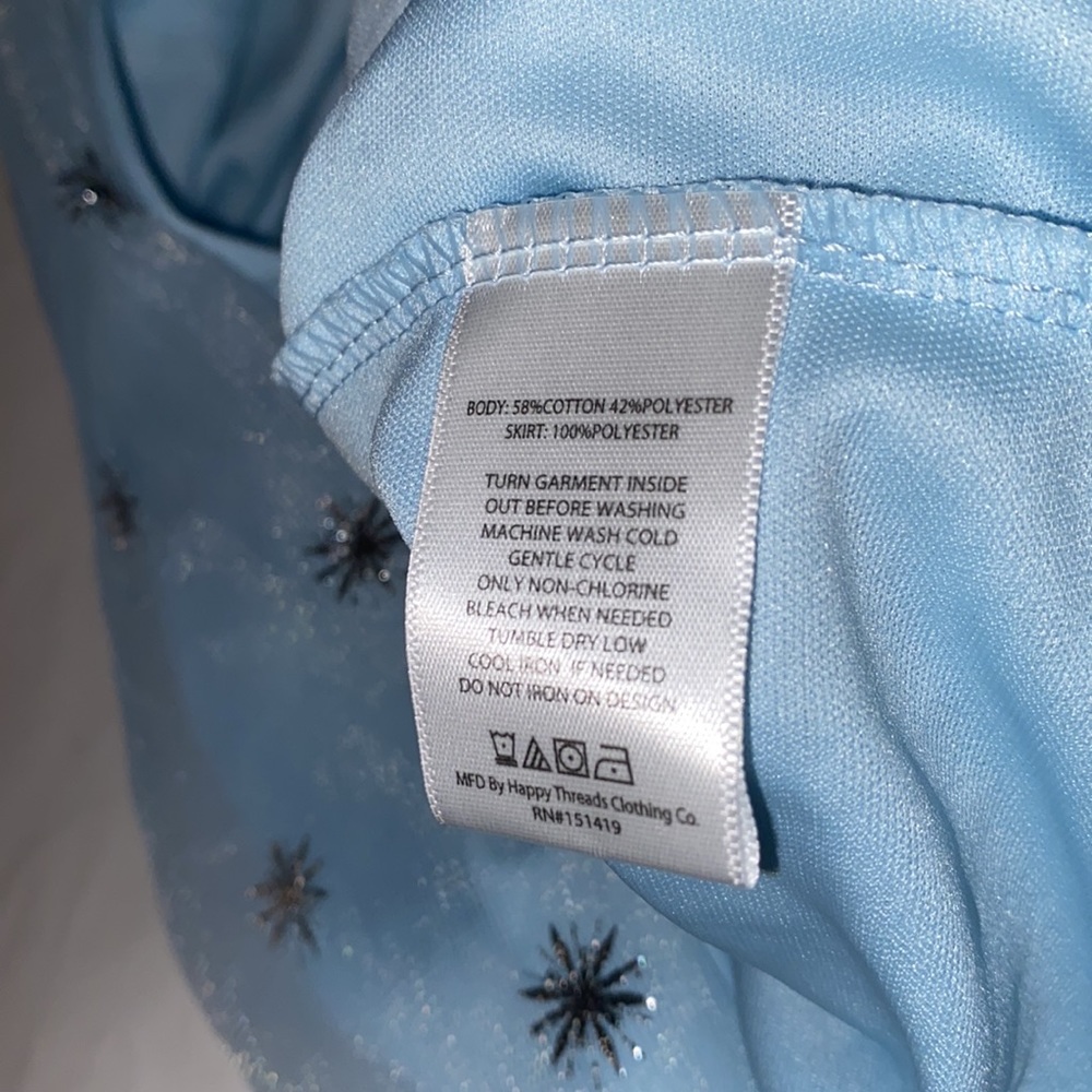 Disney Frozen II Elsa Wake Your Spirit Horse Princess Glitter Snowflake Dress 2T - Picture 7 of 8